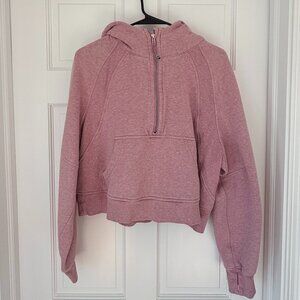 Lululemon Athletica Quarter Zip Scuba Hooded Sweatshirt